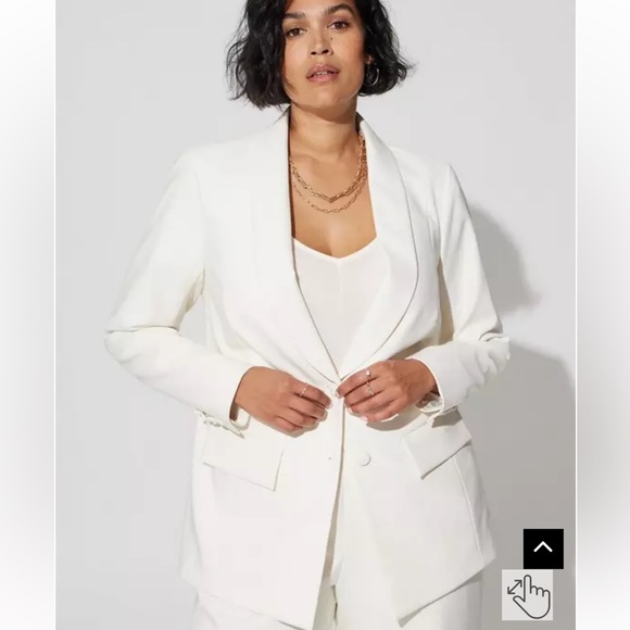 Torrid SoHo Studio Refined Crepe Blazer BNWT Size 2 - Picture 8 of 12